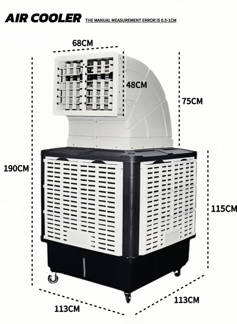 TAIYUAN 1.1KW powerful power, three adjustable wind speeds! TY-A120-1 industrial air cooler, 140L large capacity water tank, efficient cooling  - Image 3