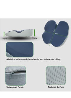 ABJ Car Seat Cushion Memory Foam- Tailbone Pain Relief, Driving Seat Cushion for Short People - Office, Wheelchair, Gaming Chair, Travel - Non-Slip, Washable Cover  - Image 2