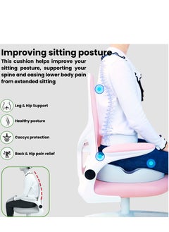 Car Seat Cushion Memory Foam- Tailbone Pain Relief, Driving Seat Cushion for Short People - Office, Wheelchair, Gaming Chair, Travel - Non-Slip, Washable Cover - pzsku/Z54143B58FB4DE1627403Z/45/_/1739272999/36081db5-f0a2-440c-b6d0-a3cff5c45024