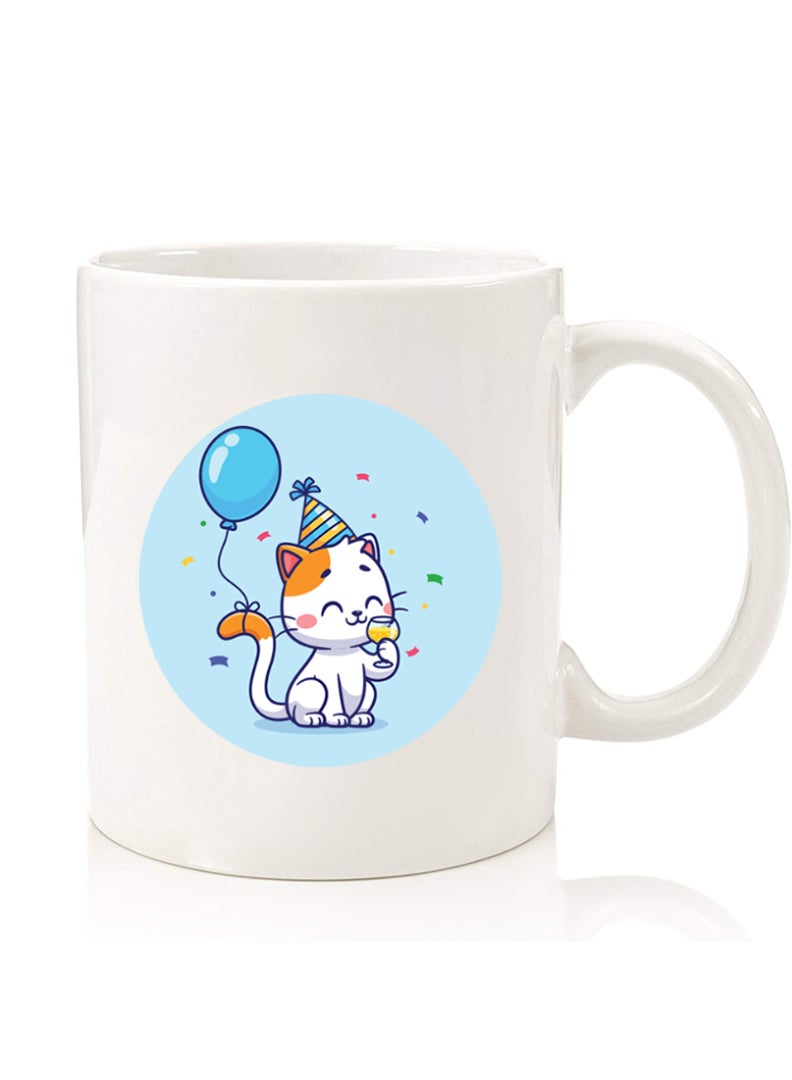 Theodor Premium Quality Two Sided Printed Coffee Mug Tea Cup For Home Office, Kids Men Women Cute Cat Birthday - Image 1