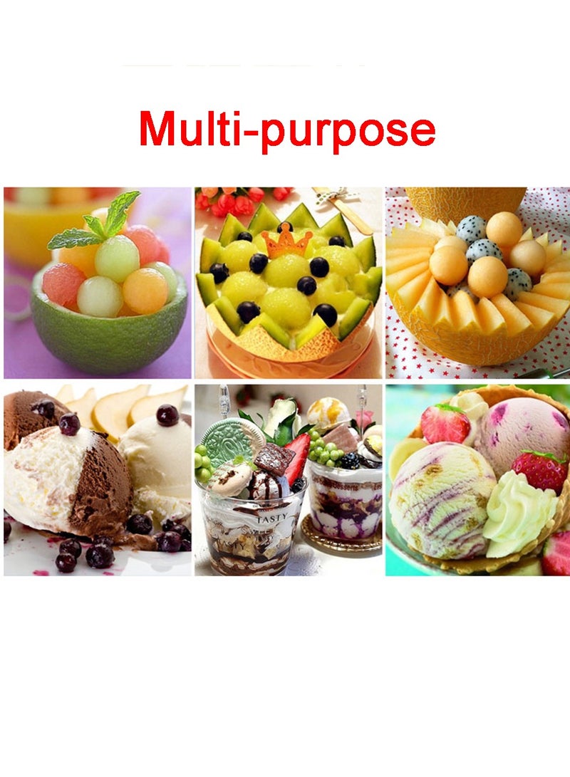 Stainless Steel Ice Cream Scoop Stack Spoon Watermelon Fruit Baller Making Tools, 6CM  - Image 4