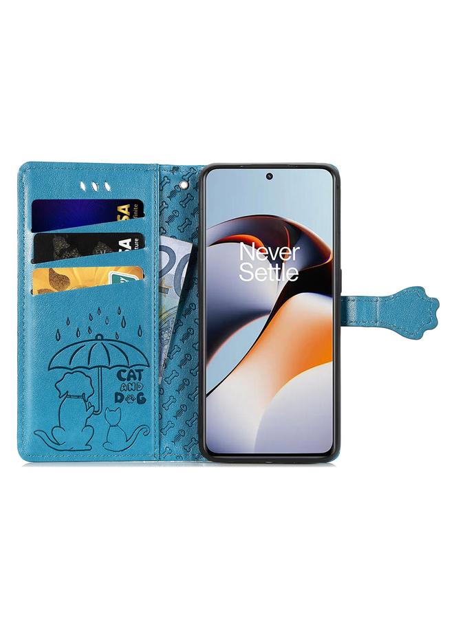 اس-توب جراب جلدي لهاتف OnePlus Ace 2 بتصميم قطة وكلب - Image 3