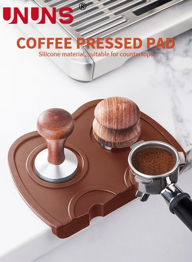 UNUNS Espresso Tamping Mat,Silicone Espresso Hand Tampers Non-Slip Coffee Machine Accessories For Home,Kitchen,Office,Bar,Store,Coffee - Image 3