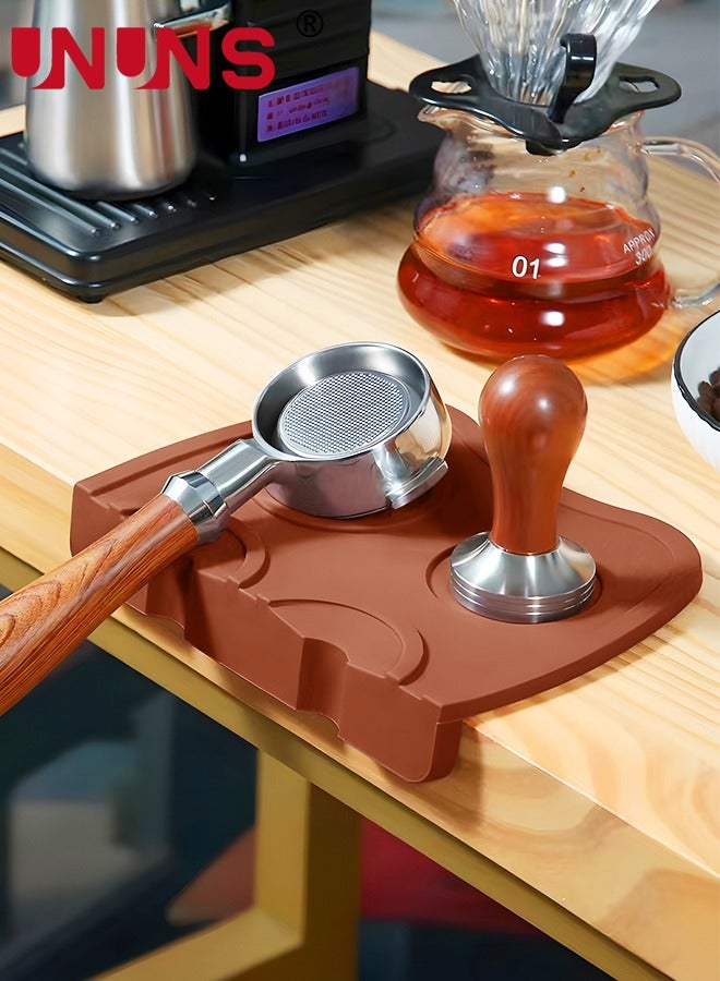 UNUNS Espresso Tamping Mat,Silicone Espresso Hand Tampers Non-Slip Coffee Machine Accessories For Home,Kitchen,Office,Bar,Store,Coffee - Image 2