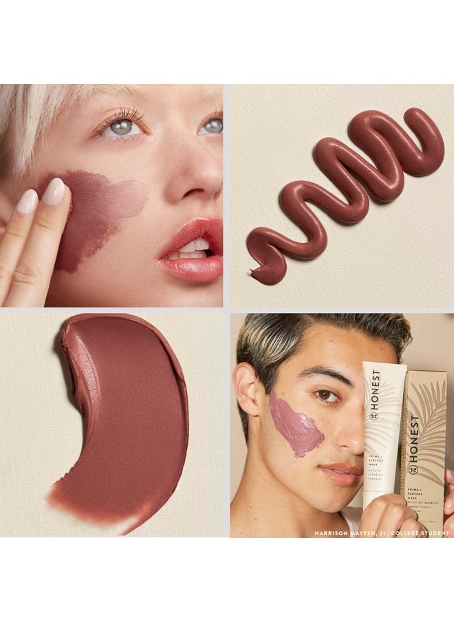 أونيست بيوتي قناع مرطب غني بمضادات الأكسدة من Honest Beauty | يُنعّم البشرة، ويُشدّها، ويُحضّرها | زبدة الشيا، فواكه خارقة، فيتامين E | مُعتمد من EWG، نباتي وخالٍ من القسوة | 2 أونصة سائلة  - Image 4