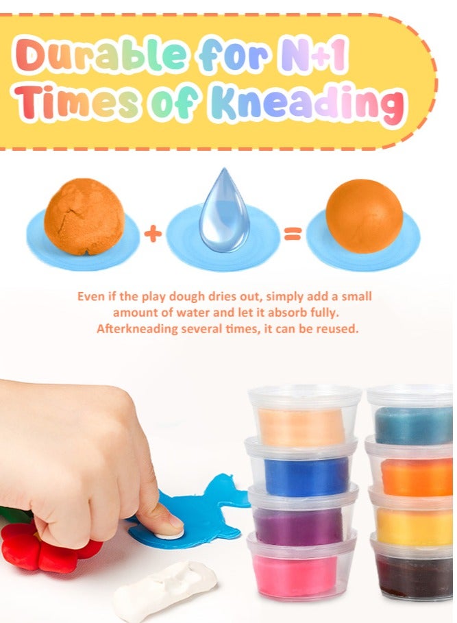 Forthcan 3 in 1 Color Dough Set Kitchen Creations with Ice Cream/Noodle/Hamburger Maker Machine, Arts Crafts Play Food Toys Tools Kit - Image 5