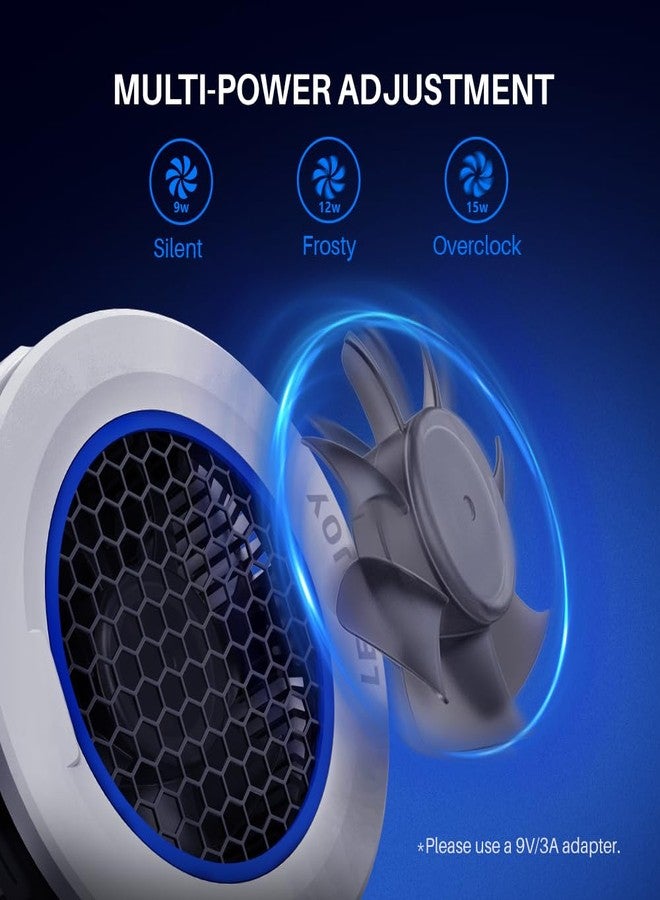 Leadjoy H1 Phone Cooler for Gaming, Semiconductor Magnetic Android/iPhone Cooler with 30dB Silent Mode, Type-C Wired 80.1g Compact MagSafe Phone Cooling Fan with 2922mm² Cooling Plate - Image 3