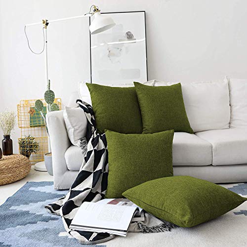 Khooti Jute Cushion Cover | 22x22 Inch | Mehandi | Set of 1 | Throw Pillow Cover for Couches, Chairs, Sofas, Beds, Coffee Tables, Living Rooms, Bedrooms, Modern Boho Design - Image 4