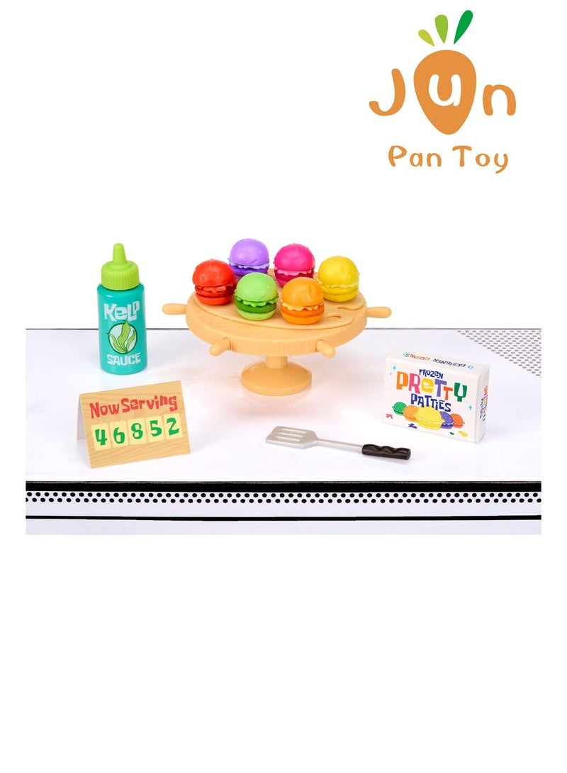 Miniverse أصلي Mini Verse Make It Mini SpongeBob SquarePants مجموعة ألعاب طعام مصغر مطعم كراستي كراب نماذج مطبخ مصغرة لعبة همبرغر وإكسسوارات منزل الأناناس هدية للأطفال - Image 4