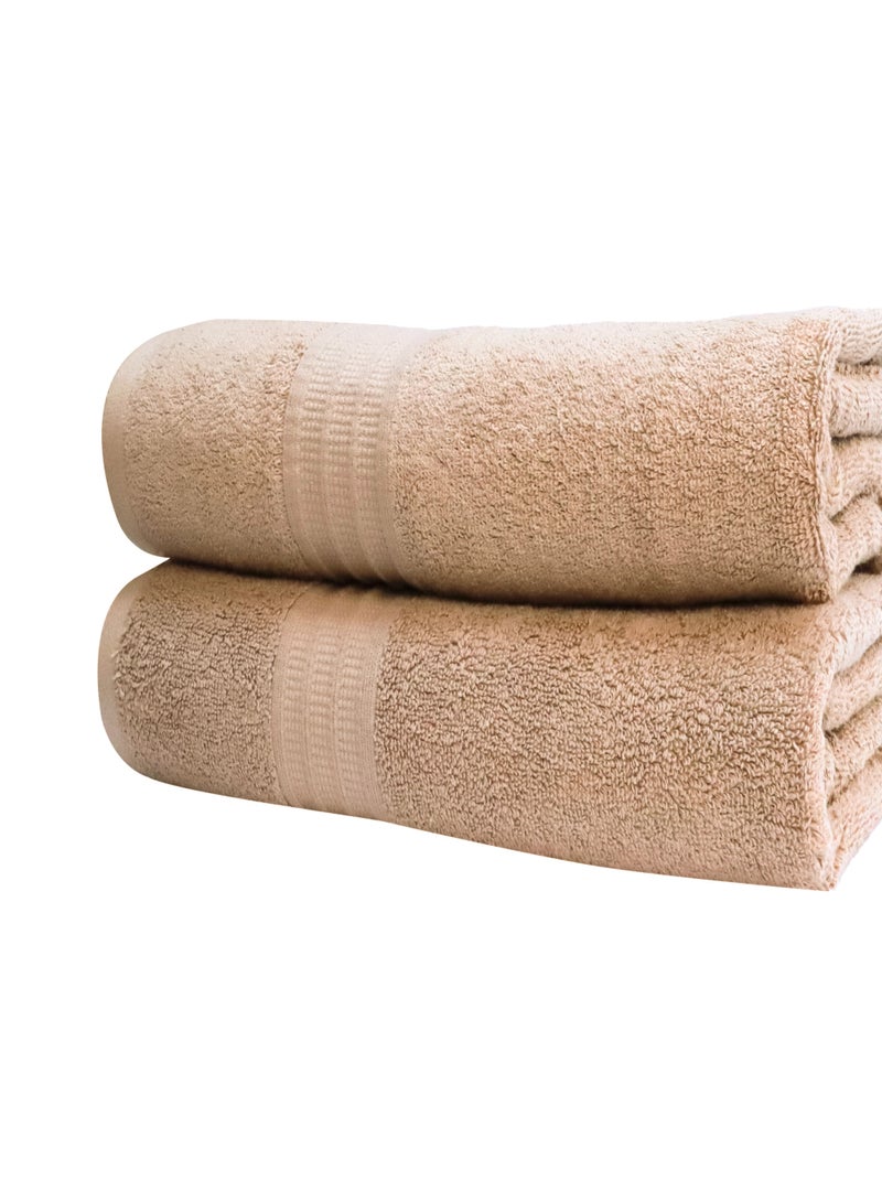 Bliss Casa Bath Towels (2 Pack, 80 x 160 cm) - 650 GSM Bathroom Towel Set - 100% Cotton 20/D Ring Spun Luxury Towels Set Highly Absorbent, Quick Dry and Soft Feel Bathroom Towels - Image 2