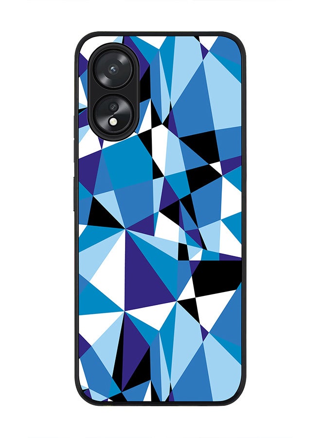 Stylizedd Rugged Black Edge case for Oppo A18 / Oppo A38, Slim fit Soft Case Flexible Rubber Edges Anti Drop TPU Gel Thin Cover - Crystal Prism - Image 1