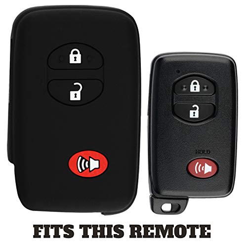 KeylessOption KeyGuardz Keyless Entry Remote Smart Key Fob Shell Cover Rubber Case for Toyota Landcruiser 4Runner Venza Rav4 Highlander (Pack of 2) - Image 3