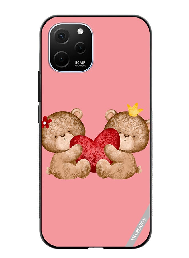 VR CREATIVE Protective Case Cover For Huawei Enjoy 50z Bear Love Design Multicolour - Image 1