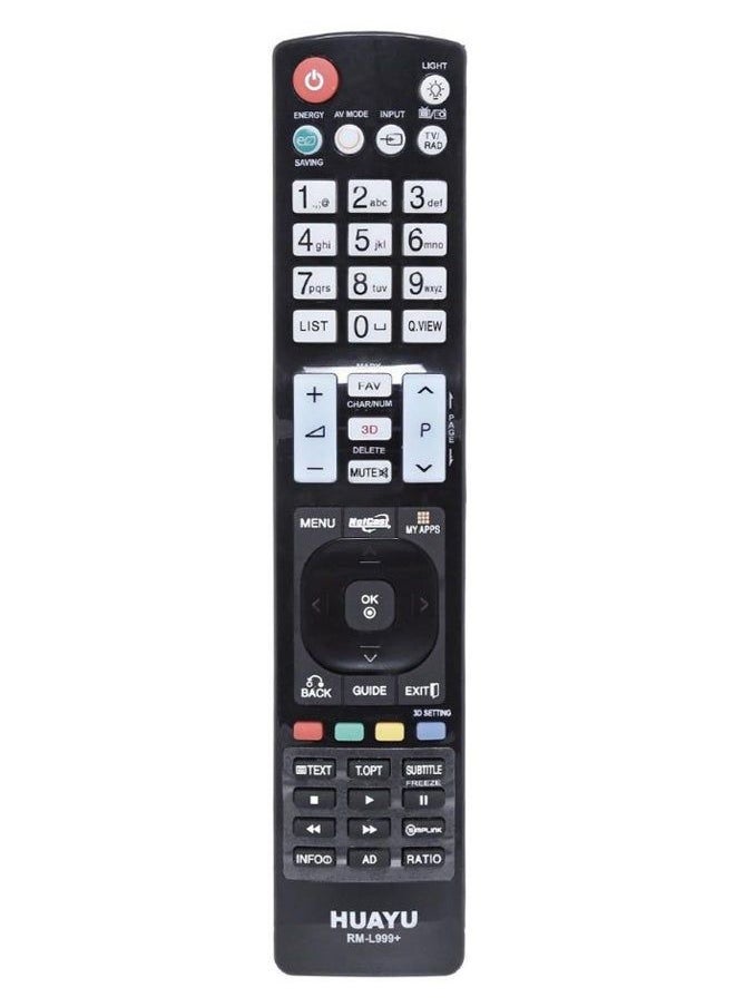 Huayu Universal LG LED LCD TV Remote Control Black - Image 1