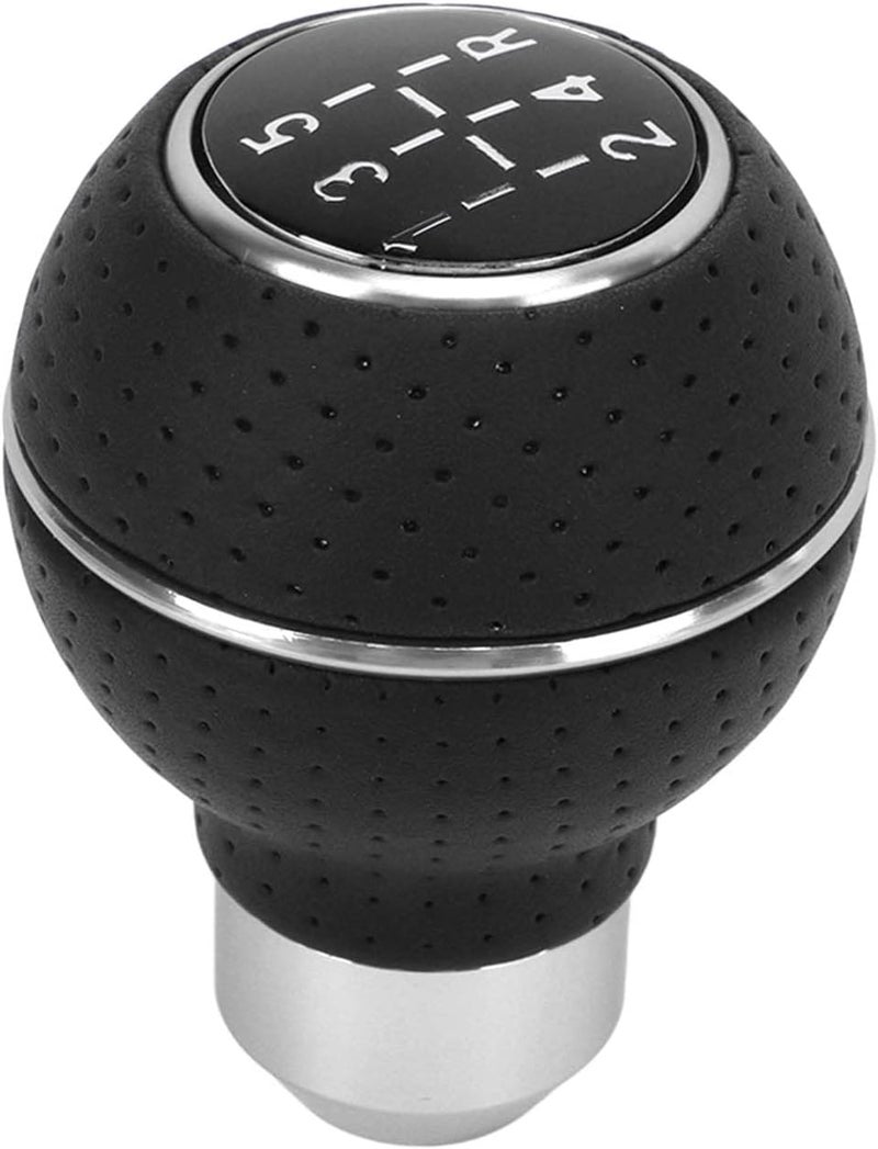 Shift Knob Universal Aluminum Manual Transmission Gear Knob with Leather, 5 Speed M8 M10 M11 M12 - Durable Design, Smooth Performance, Easy Installation for Most Vehicles (White) - Image 3