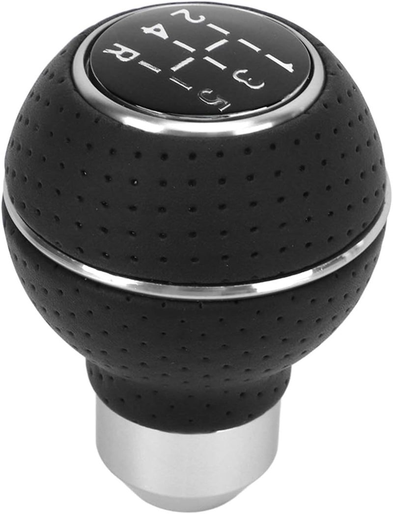 Shift Knob Universal Aluminum Manual Transmission Gear Knob with Leather, 5 Speed M8 M10 M11 M12 - Durable Design, Smooth Performance, Easy Installation for Most Vehicles (White) - Image 2