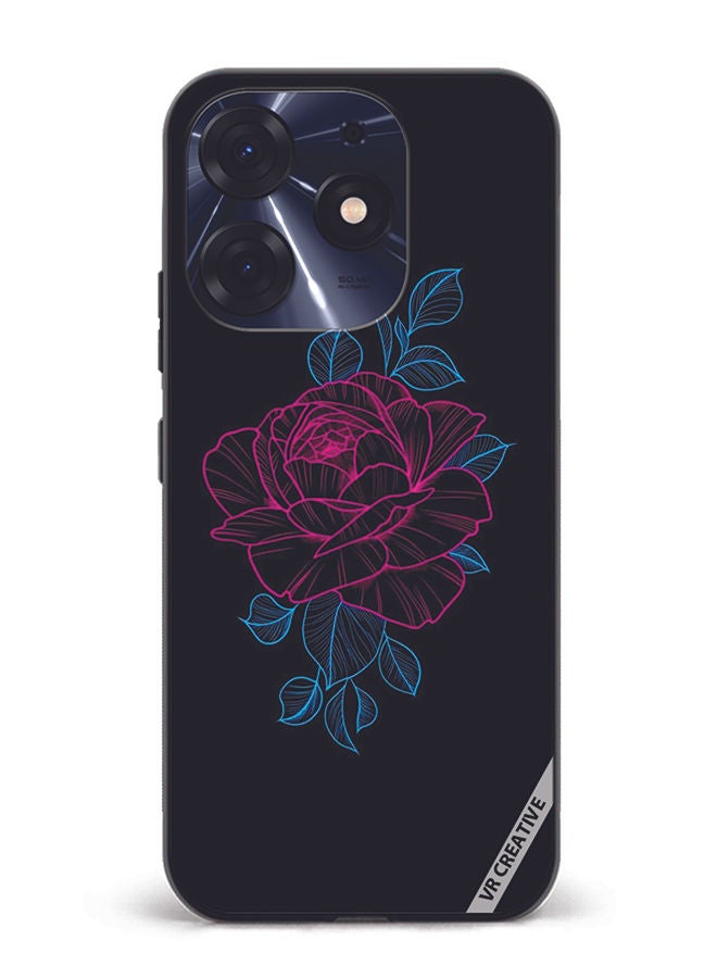 VR CREATIVE Protective Case Cover For Tecno Spark 10 Pro Rose Design Multicolour - Image 1