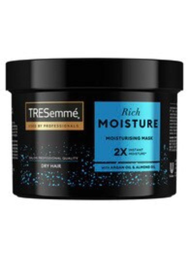 TRESemmé RICH MOISTURE HAIR MASK ARGAN OIL AND ALMOND OIL MOISTURISING AND HYDRATING 440ML - Image 1