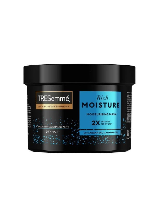 TRESemmé RICH MOISTURE HAIR MASK ARGAN OIL AND ALMOND OIL MOISTURISING AND HYDRATING 440ML - Image 2