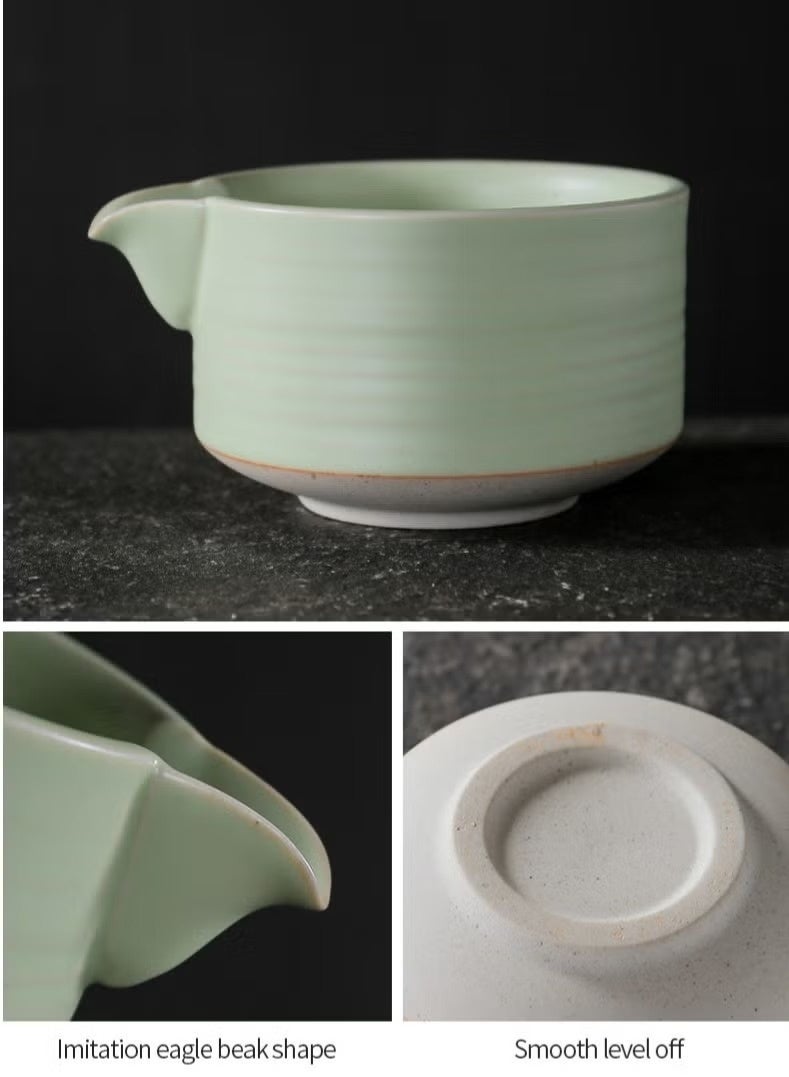 XiuWoo 7 Pcs Matcha Set, Matcha Whisk Set with Ceramic Bowl, Bamboo Whisk, Scoop and Sifter, Matcha Kit for Tea Ceremony and Gift - Image 3