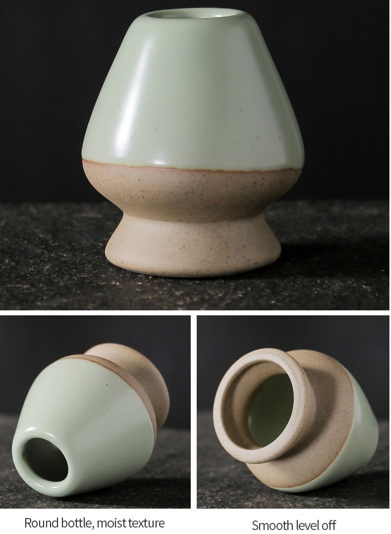 XiuWoo 7 Pcs Matcha Set, Matcha Whisk Set with Ceramic Bowl, Bamboo Whisk, Scoop and Sifter, Matcha Kit for Tea Ceremony and Gift - Image 4