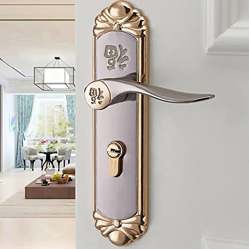 HEITIGN European Simple Indoor Wooden Door Lock Bedroom Door Lock Bathroom Lock Door Handle Door Lock Cylinder With Keys - Image 4