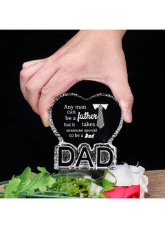 PRINTSHOP4ME Father's Day Heart-Shaped Crystal Keepsake for Dad - Dad Engraved Father's Day Gift - Dad's Birthday Gifts from Daughter and Son - Gifts for Dad - Dad Appreciation Gifts - Gift for Daddy  - Image 4