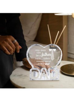 PRINTSHOP4ME Father's Day Heart-Shaped Crystal Keepsake for Dad - Dad Engraved Father's Day Gift - Dad's Birthday Gifts from Daughter and Son - Gifts for Dad - Dad Appreciation Gifts - Gift for Daddy  - Image 5