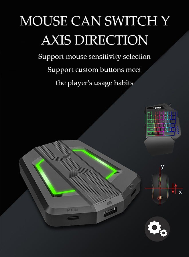 Gaming Adapter Converter, P6 Keyboard and Mouse Adapter Portable Mice Converter for N-Switch PS4 PS3 XBox One 360, Portable Size Strong Compatibility Easy to Carry Keyboard Mouse Converter Home Swit - Image 4