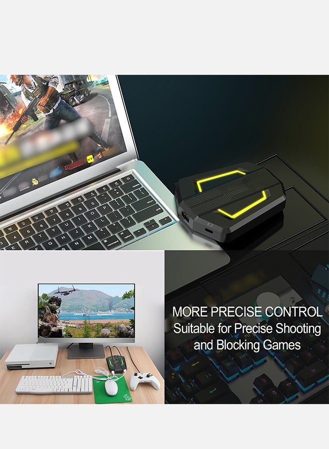 Gaming Adapter Converter, P6 Keyboard and Mouse Adapter Portable Mice Converter for N-Switch PS4 PS3 XBox One 360, Portable Size Strong Compatibility Easy to Carry Keyboard Mouse Converter Home Swit - Image 2