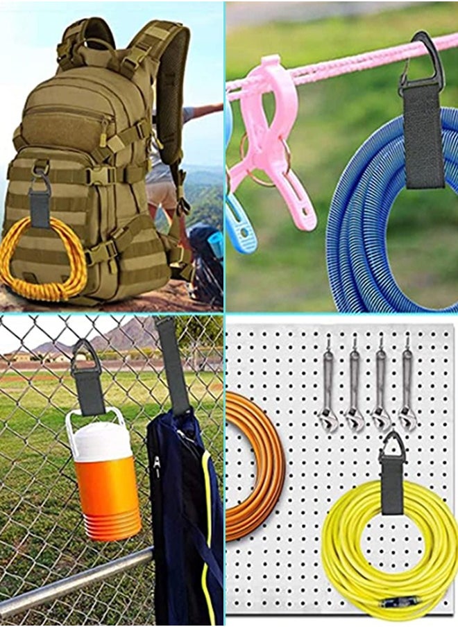 Bukela - Extension Cord Holder Organizer, 16-inch Hook and Loop Heavy Duty Storage Straps with Triangle Clips, Extension Cord Hanger for Garage Organization and Storage Cord Wrap Keeper 4 Pcs, Easy to Use - Image 1