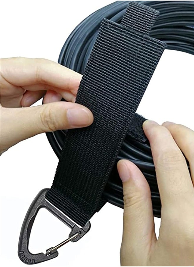 Bukela - Extension Cord Holder Organizer, 16-inch Hook and Loop Heavy Duty Storage Straps with Triangle Clips, Extension Cord Hanger for Garage Organization and Storage Cord Wrap Keeper 4 Pcs, Easy to Use - Image 1