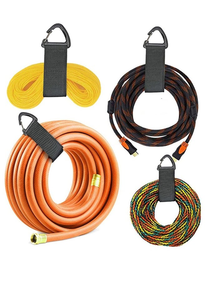 Bukela - Extension Cord Holder Organizer, 16-inch Hook and Loop Heavy Duty Storage Straps with Triangle Clips, Extension Cord Hanger for Garage Organization and Storage Cord Wrap Keeper 4 Pcs, Easy to Use - Image 1