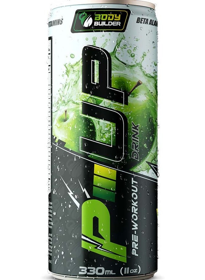 Body Builder P-up Workout Drink Apple Flavour 330 ML Sugar-Free  - Image 1