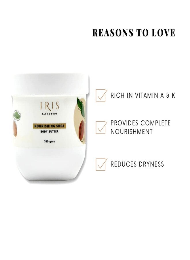 Iris Cosmetics Nourishing Shea Body Butter - Deep Moisture and Silky Softness | Luxurious Hydration for Dry Skin | 180g - Image 3