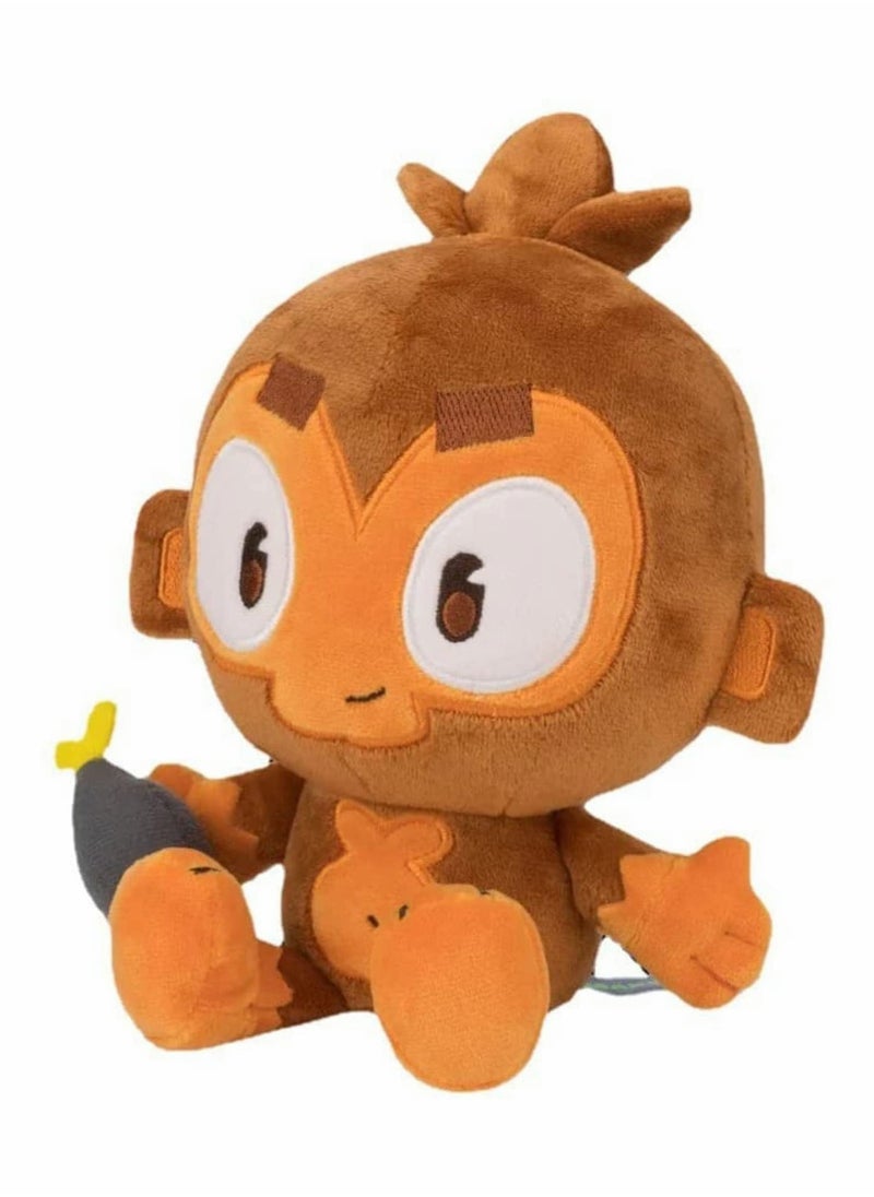 SYOSI - Bloons Monkey Plushies, Dart Monkey Plush Doll, Cartoon Bloonstd Soft Stuffed Doll, Game Monkey Stuffed Animal, Stuffed Animal for Fans, Cute Bloonstd Plush Gifts, 9.8 in - Image 1