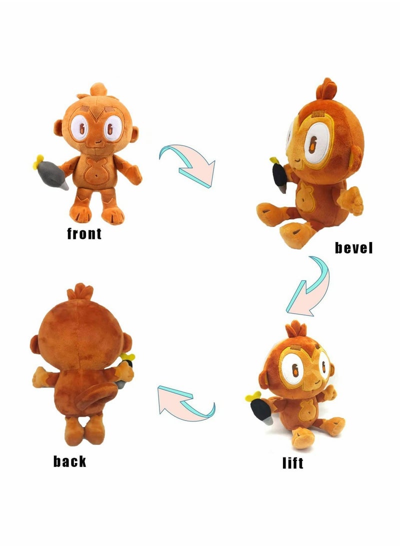 SYOSI - Bloons Monkey Plushies, Dart Monkey Plush Doll, Cartoon Bloonstd Soft Stuffed Doll, Game Monkey Stuffed Animal, Stuffed Animal for Fans, Cute Bloonstd Plush Gifts, 9.8 in - Image 1