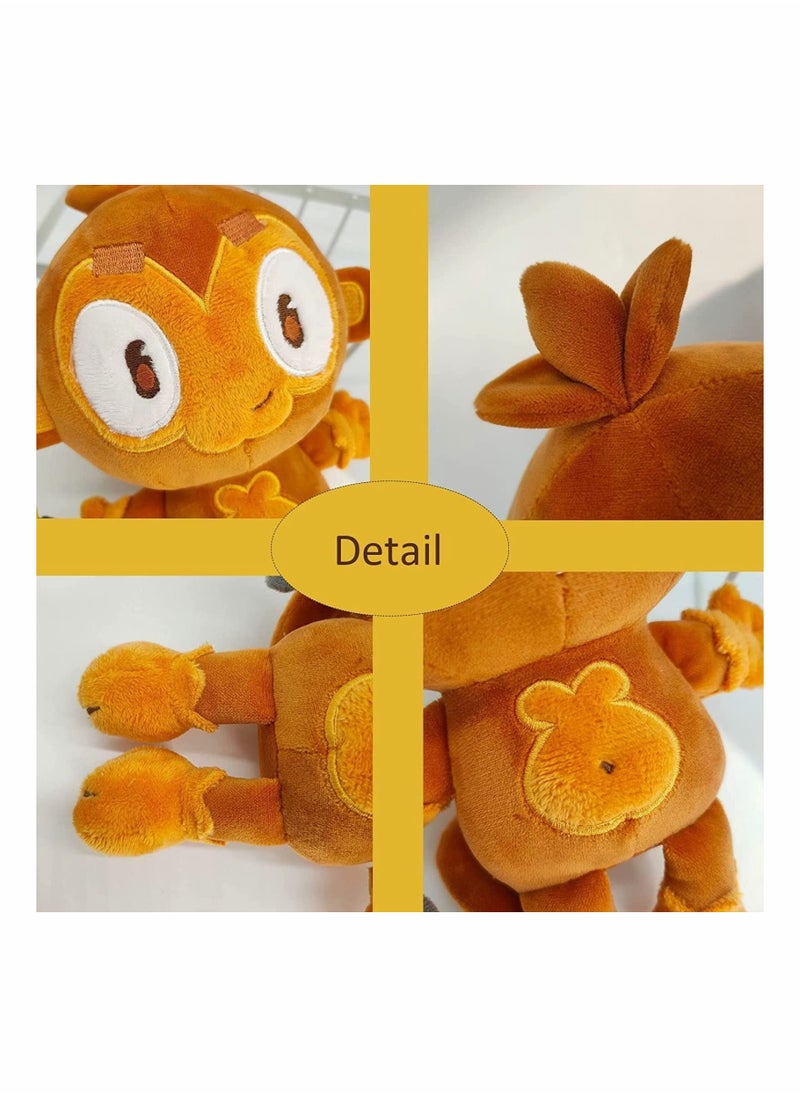 SYOSI - Bloons Monkey Plushies, Dart Monkey Plush Doll, Cartoon Bloonstd Soft Stuffed Doll, Game Monkey Stuffed Animal, Stuffed Animal for Fans, Cute Bloonstd Plush Gifts, 9.8 in - Image 1