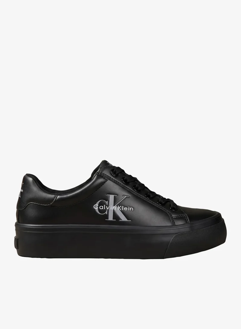 Leather Vulcanised Flatform Trainers