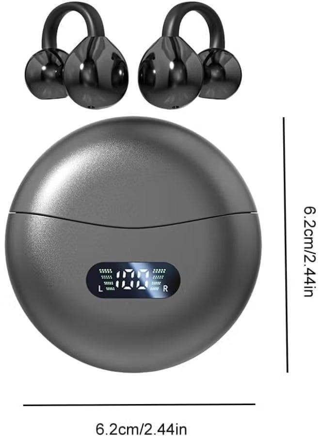 Denx DX-352 Bluetooth 5.4 Open Ear Wireless Earbuds with 120H Battery Life, LED Display Charging Case, IPX7 Waterproof Lightweight Design for Sports, Running, Work & Daily Use - Image 3