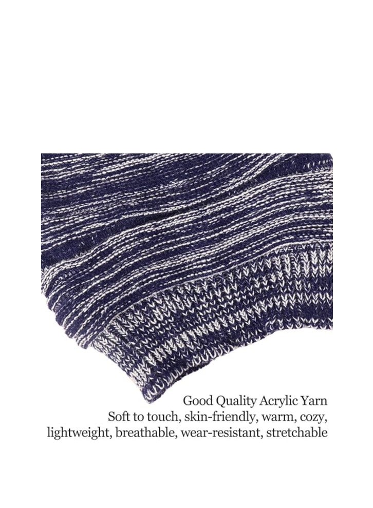 KASTWAVE Mens Slouchy Beanie Hats, Winter Hats for Men and Women, Men Women Knit Slouchy Beanie Hats Stretch Oversized Warm Winter Chunky Knit Caps 3 Pcs - Image 4