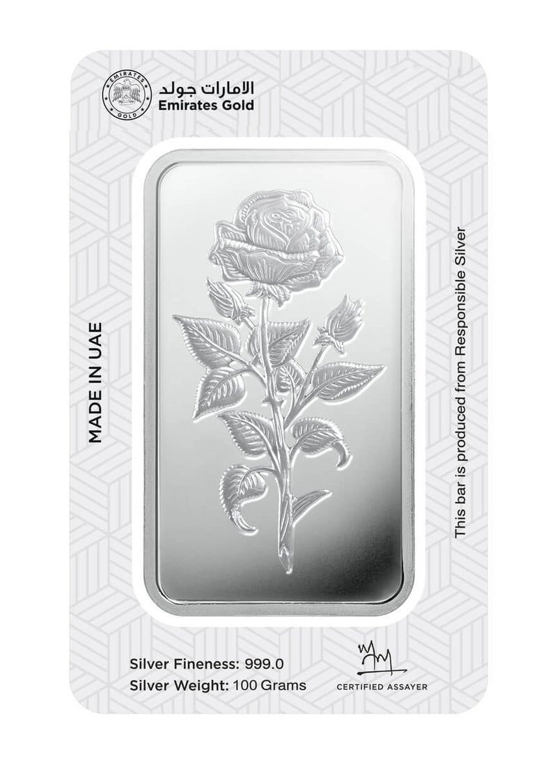 Emirates Gold - Emirates | 100g Pure Silver Bar 999 - 100 Grams - Image 1