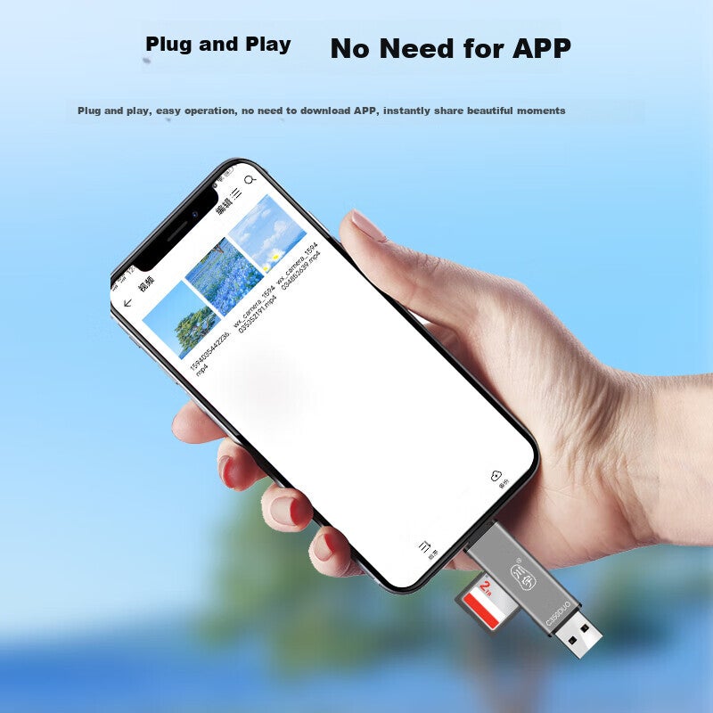 Chuanyu [Dual Card Dual Read] USB/Type-C 3.0 High-Speed Multifunctional All-In Card Reader for Camera/Phone/Computer/Drones Recorder CCD Surveillance Universal - Image 4