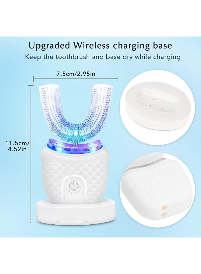 fully automatic electric toothbrush with a U-shaped design (U-Shaped Ultrasonic Toothbrush), designed to clean teeth at a 360-degree angle quickly and comfortably.
