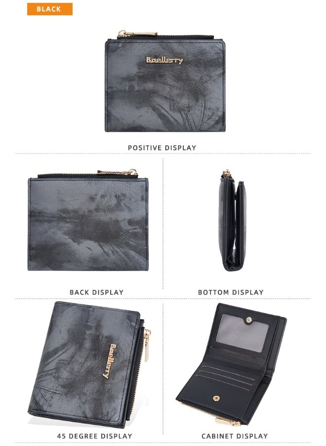 baellerry Women's Purse Short Fashion Zipper Buckle Wallet Multi-card Coin Purse Woman  - Image 3