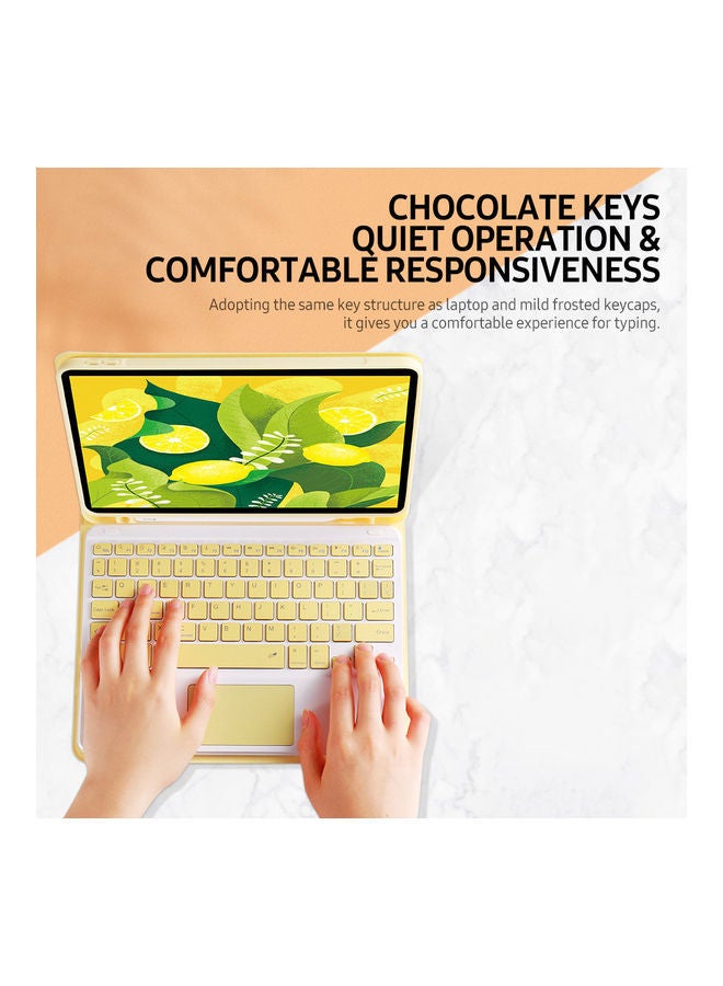 NIBEMINENT Bluetooth Keyboard With Protective Case Green  - Image 4