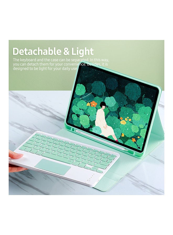 NIBEMINENT Bluetooth Keyboard With Protective Case Green  - Image 5