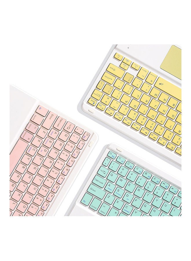 NIBEMINENT Bluetooth Keyboard With Protective Case Green  - Image 3