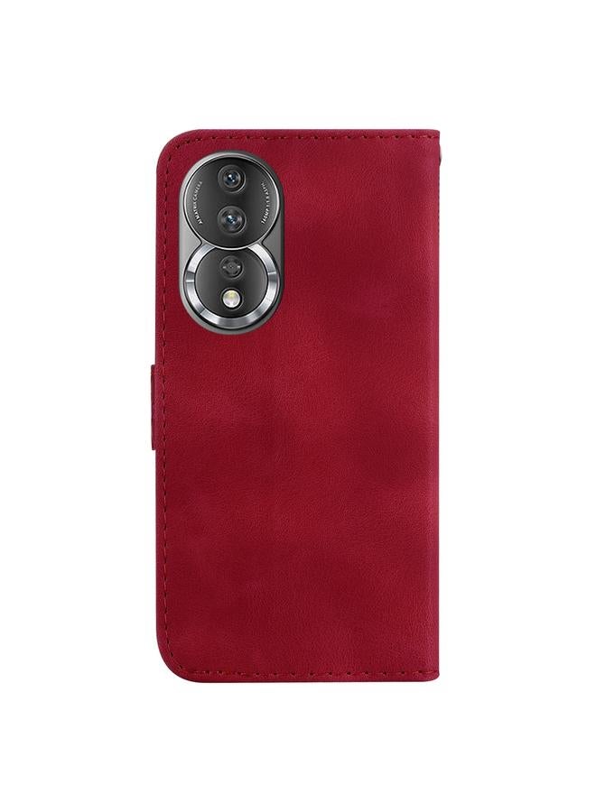 اس-توب جراب لهاتف Honor 80، جراب هاتف جلدي منقوش على شكل سبعة - Image 3