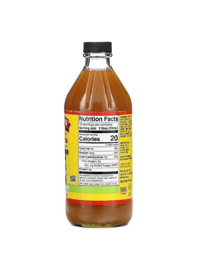 Bragg Bragg, Organic Apple Cider Vinegar With The 'Mother', Citrus Ginger, 16 fl oz (473 ml)  - Image 2
